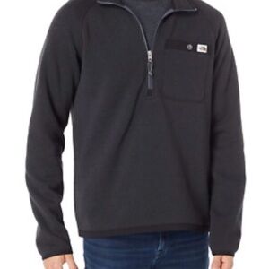 The North Face Mens 1/4 ZIP Black Heather